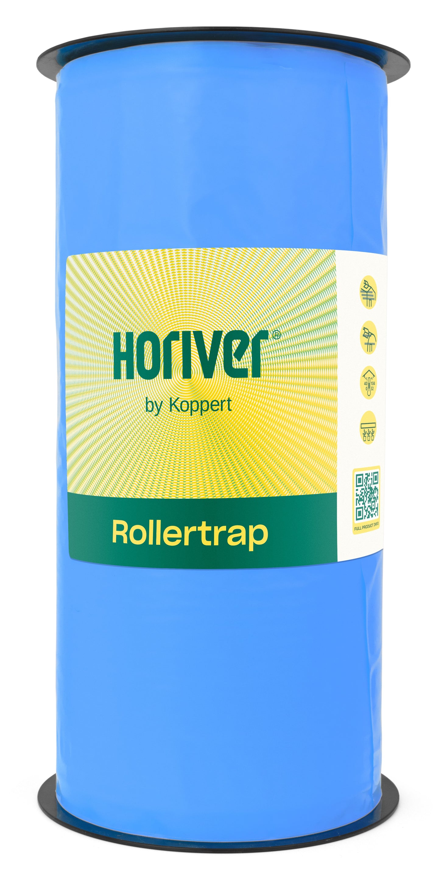 Rollertrap Blue 15cm x100m (Sticky ribbon with wet glue)