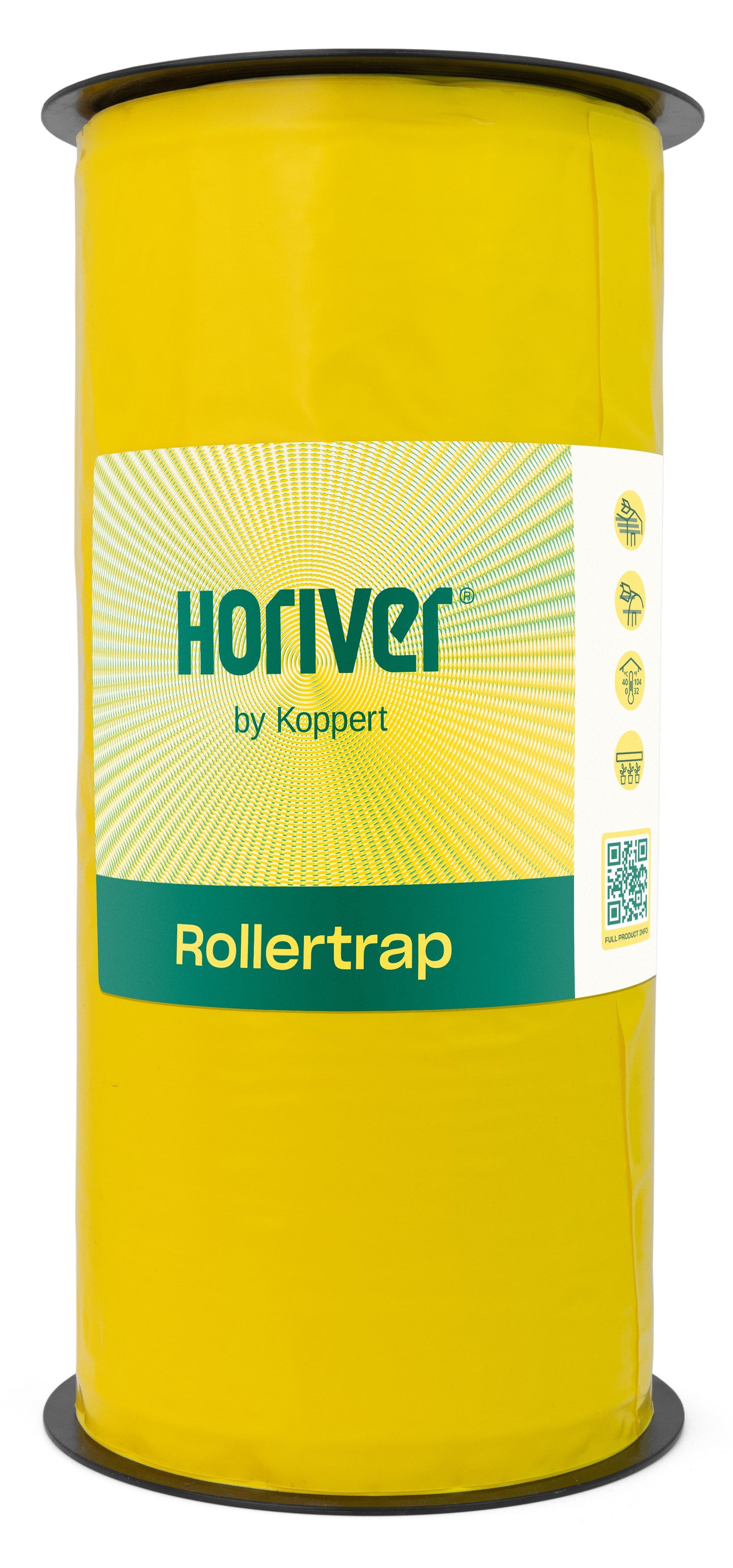 Rollertrap Yellow 15cm x100m (Sticky ribbon with wet glue)